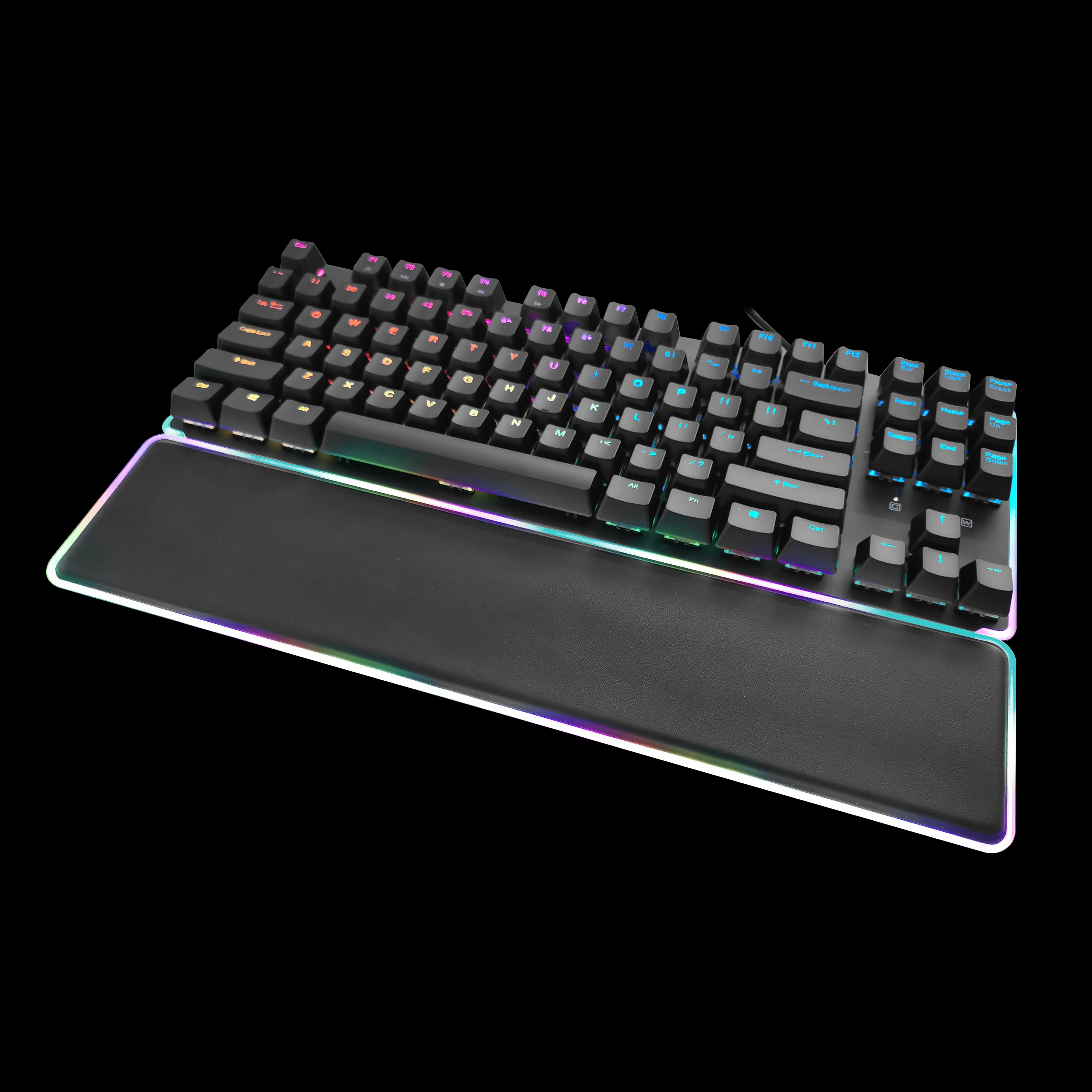 104 Keys Arabic Ergonomic Multimedia Mechanical Gaming Keyboard Wired Waterproof Led Rgb Gamer Computer Gaming Keyboard