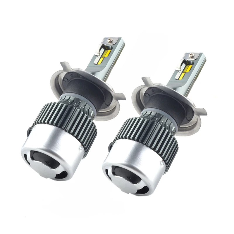 3 Colors Temperature 3000K 4500K 6000K White Yellow DRL Safe Driving Lights Car LED Headlight H4 LED Fog Light