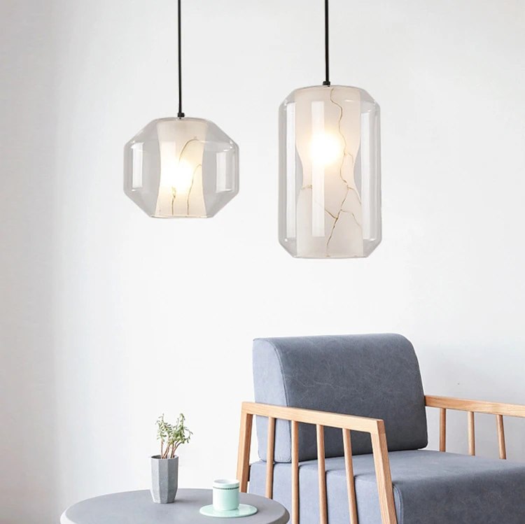 Современная люстра, подвесной светильник, стеклянная лампа, Подвесная лампа