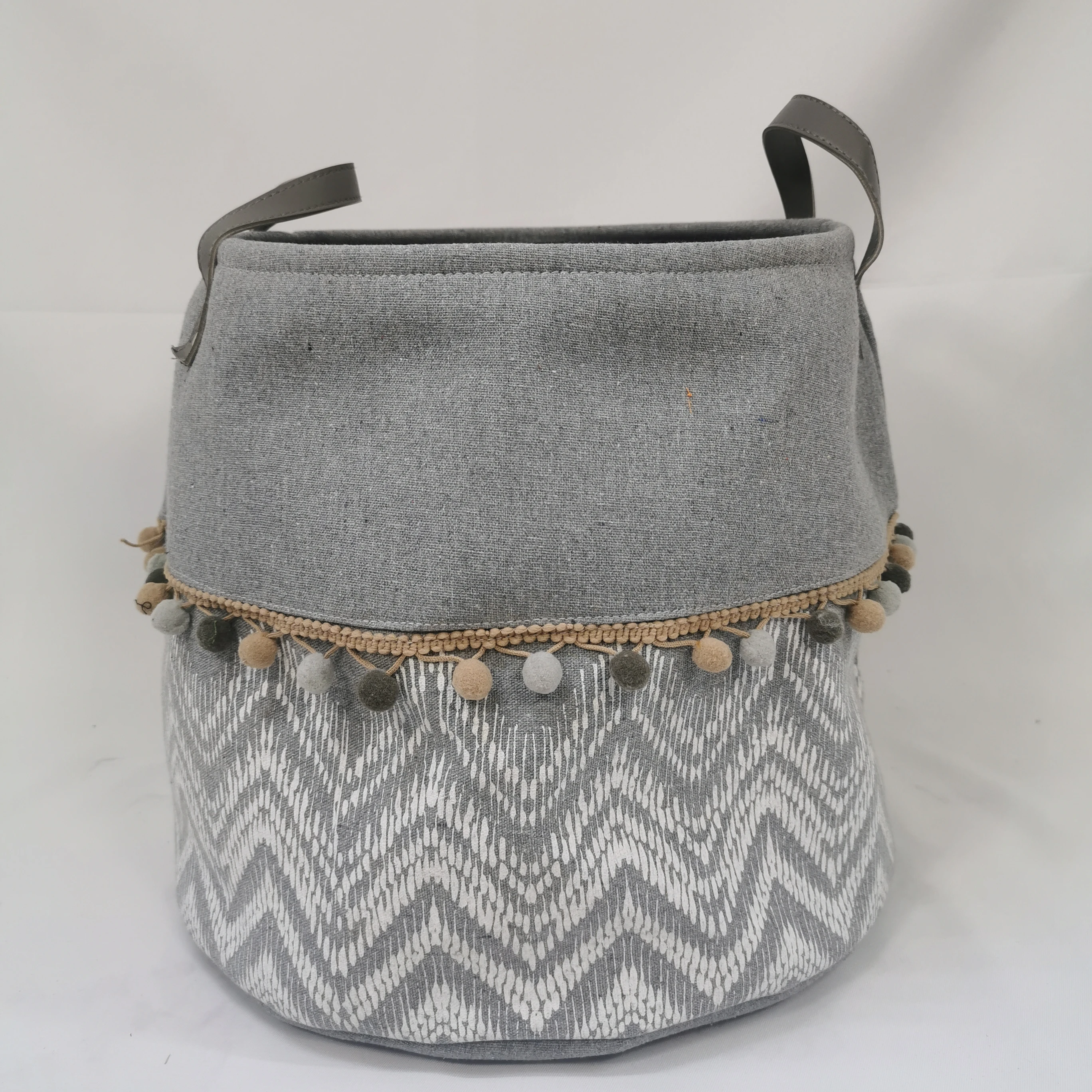 factory direct fabric Basket Extra Large Storage Basket Woven fabric Laundry Hamper for living room