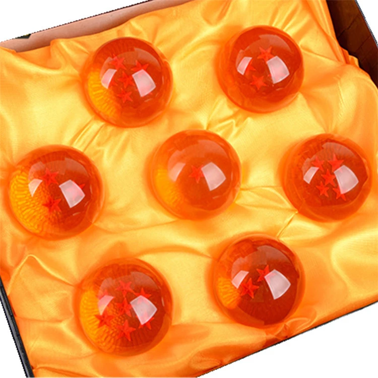 
7pcs/set 4.2cm Dragon ball Z gonku model toy 7 stars resin dragon balls set  (62349573728)