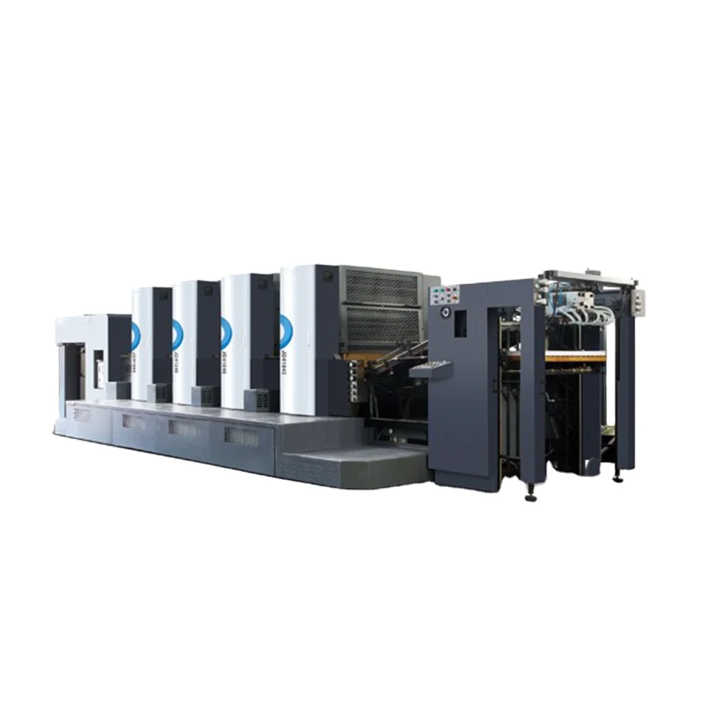 Newspaper Web Offset Printing Press PRY-41040 Fully Automatic Industrial 4 Colors New Product 2020 Provided Flatbed Printer