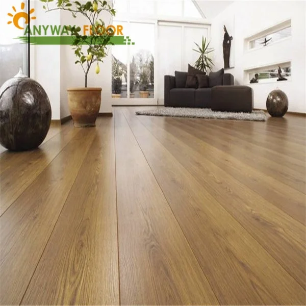 8mm 10mm 12mm thickness Chinese factory directly easy to install indoor HDF Smooth AC3 AC4 AC5 Brown laminate flooring