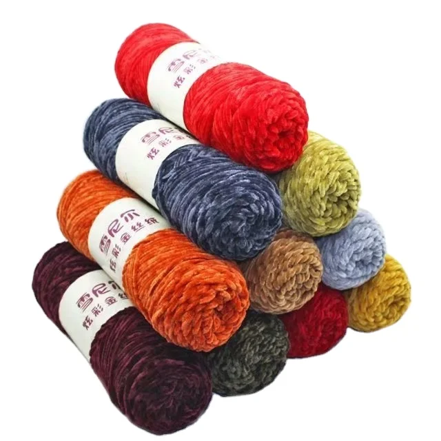 2022 Anti pilling Soft protein Cashmere silk crochet Velvet Hand Knit Yarn Comfort Sort Crochet