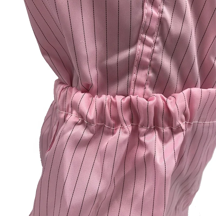 
Factory Price Pink Soft PVC Sole Antistatic Safety Reusable Washable 5MM Stripe/Grid Polyester Non-slip ESD Antidust Boots Cover 