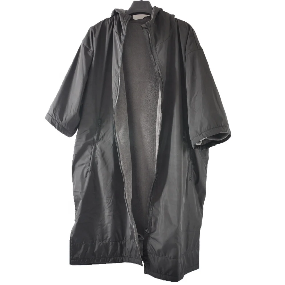 Thick winter windproof keep warm waterproof changing dry robe surf poncho