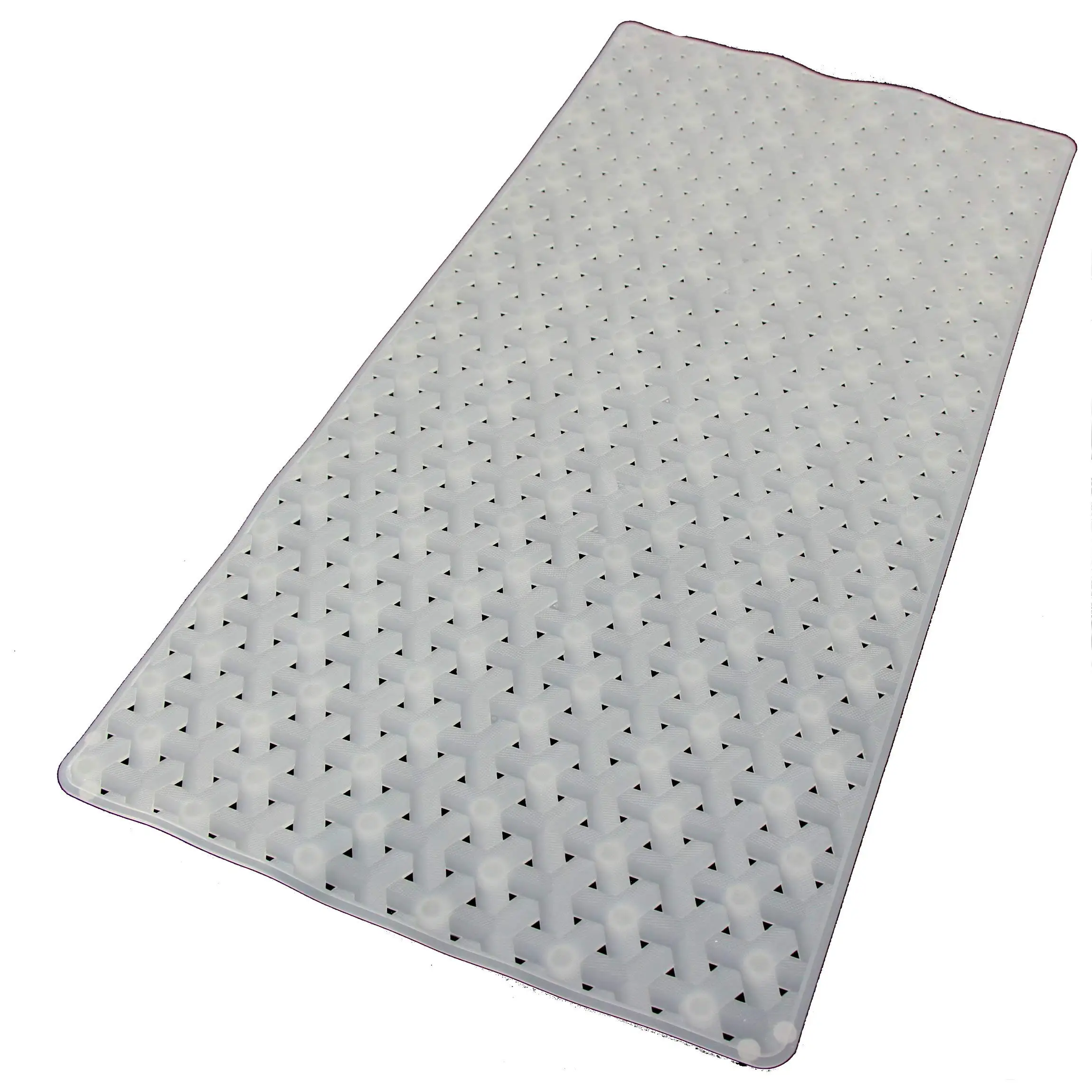 Non-Slip Bath, Shower, Tub Mat, TPR Material, Eco-Friendly, Machine Washable with Powerful Suction Cups and Drain Holes