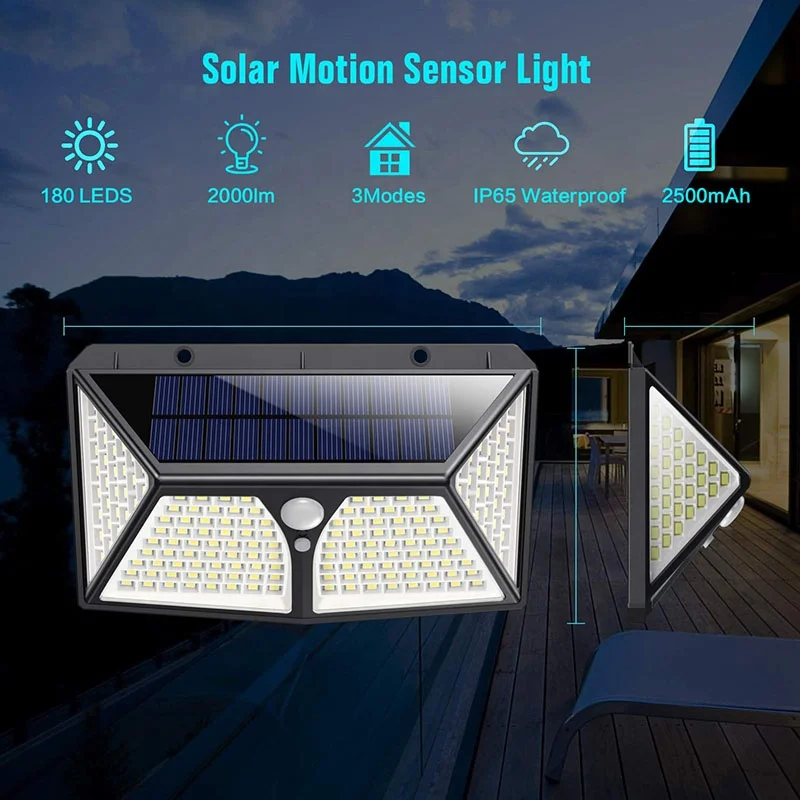
Led Sensor Light Solar With Motion Sensor, Hot Sale 2020 Solar Light Motion Sensor Lights For Outdoor luz solar 