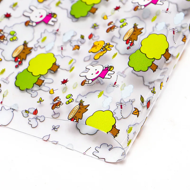 30CM*120CM New Design Fruit Mermaid Animals Pattern Waterproof Leather Fabric For Bag Shoes Making