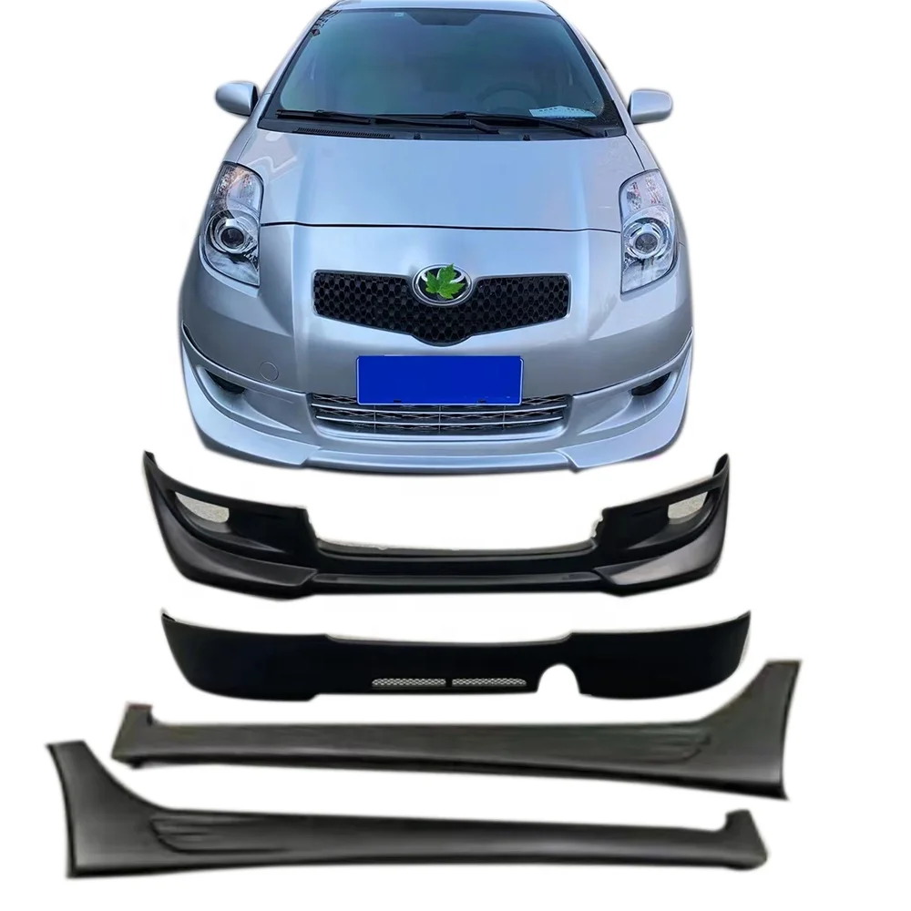 Автомобильный комплект для 2008 2009 2010 2011 Toyota yaris передняя губа задняя боковая юбка АБС-пластик автомобильный