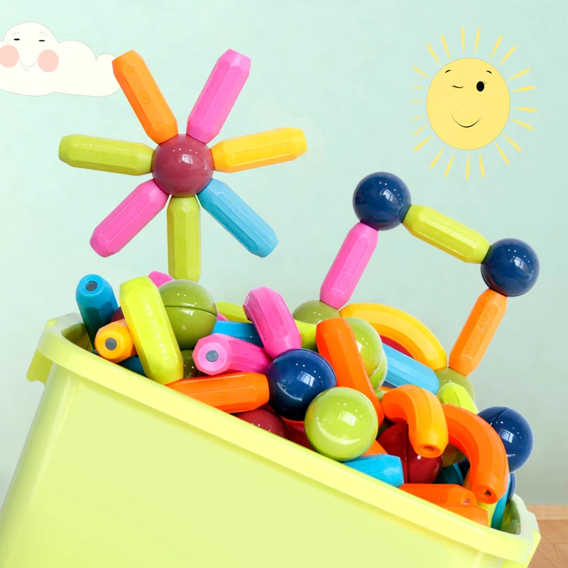 33 pcs trendy kids toys top selling latest toys 2023 new arrivals popular magnetic bloques de construccions for girls boys
