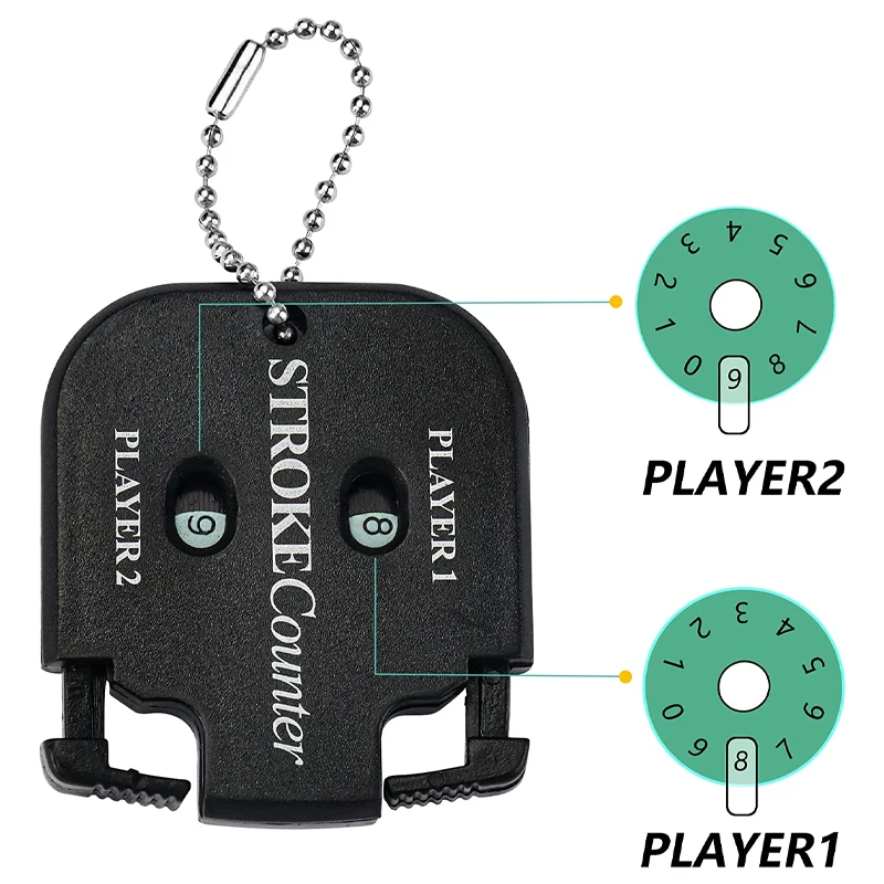 Wholesale Two Digits Scoring Keeper With Key Chain Mini Golf Digital Score Counter