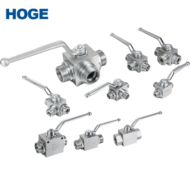 HOGE KHB/KHM/KHP/KHB3K High Pressure  Hydraulic Ball Valve In Stainless Steel