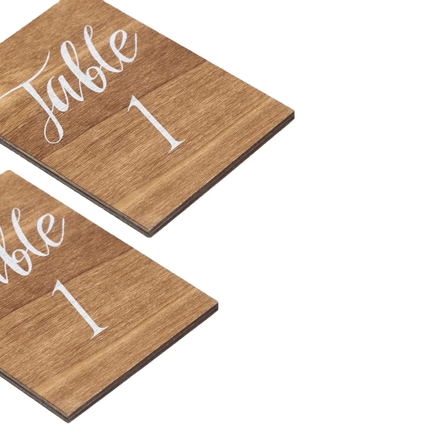 Wedding Table Numbers sign with Wooden Base rustic Wedding Centerpieces for Tables Number Wooden tabletop display