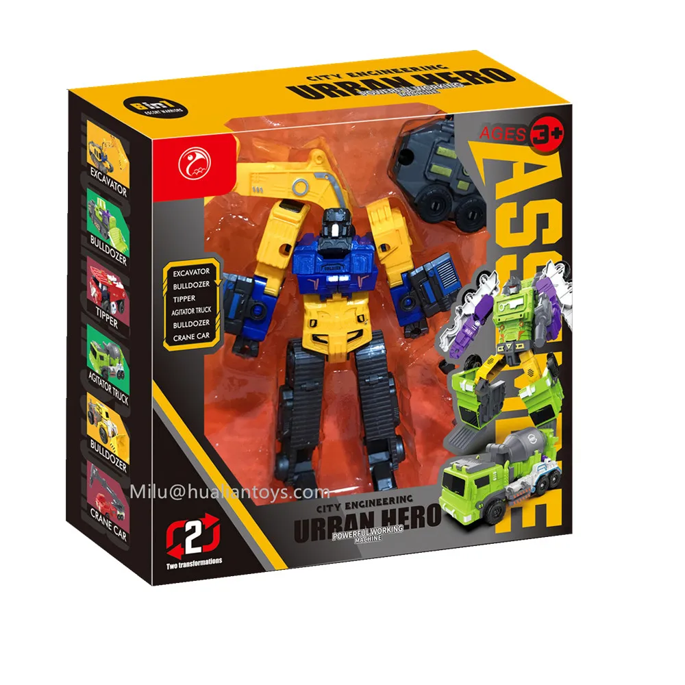 Plastic Engineering toy vehicles Deformation Car toy robots Transforming Smart Robot transform robot toys for Kids