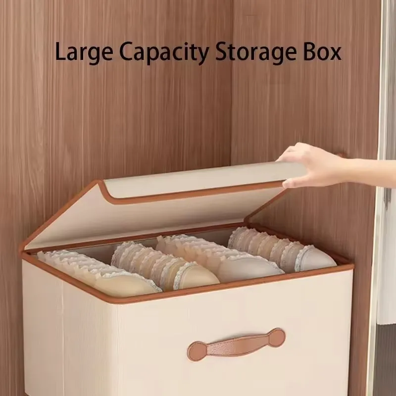 11LFolding Clothes Storage Bag Portable Wardrobe Sorting StorageBox with Reinforced Handle for Bedding Quilt Organizers Cabinets