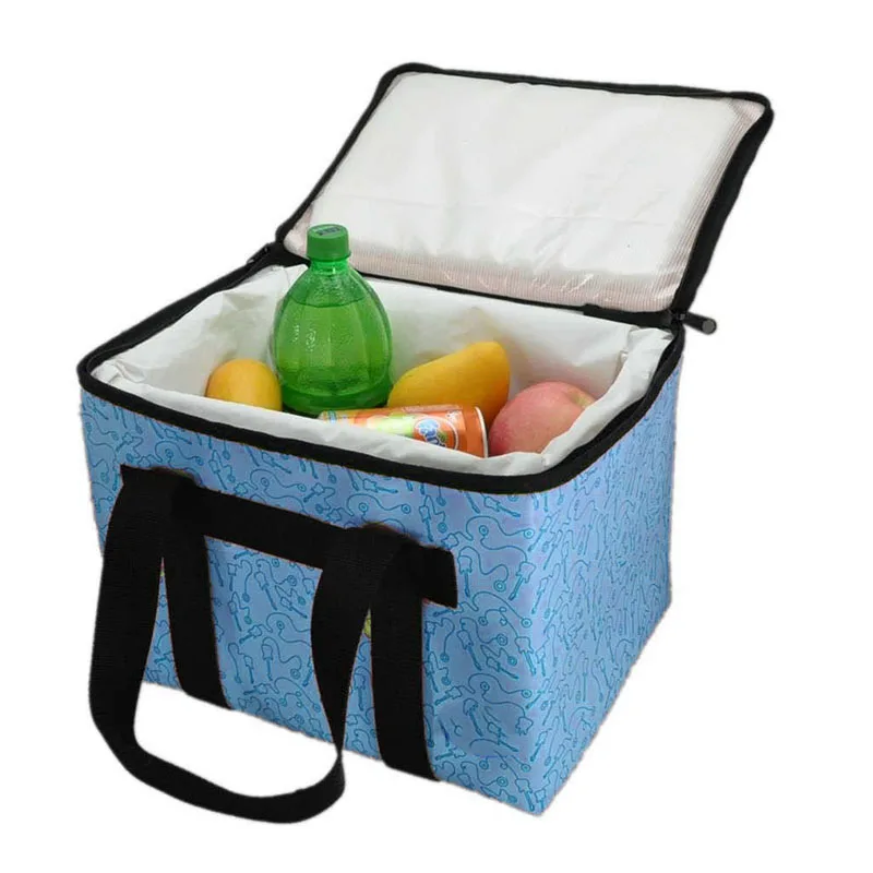 Promotional Cooler Lunch Bag Collapsible Insulated Lunch Box   For Camping Picnic Family Outdoor Activities