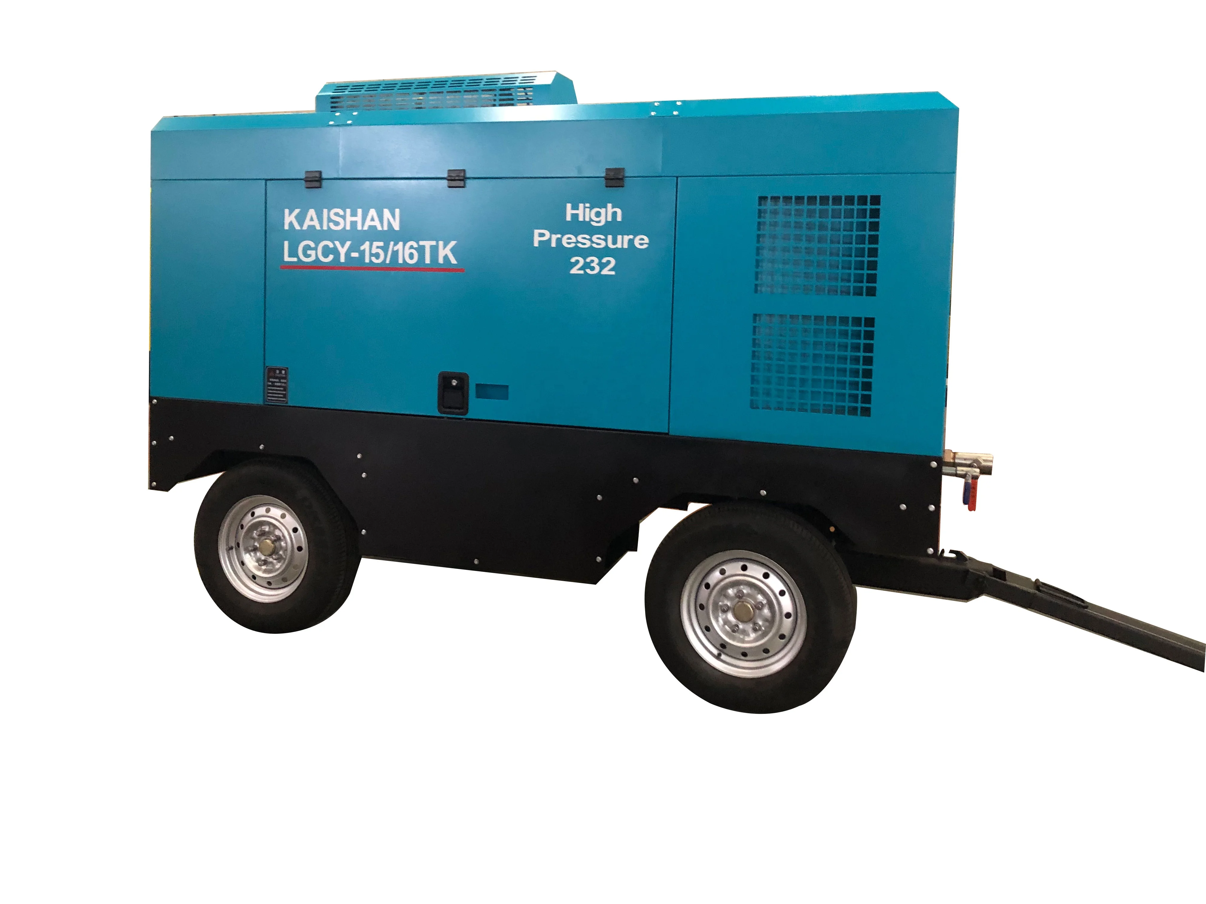 Diesel engine portable  screw type 8 bar air compressor with jack hammer