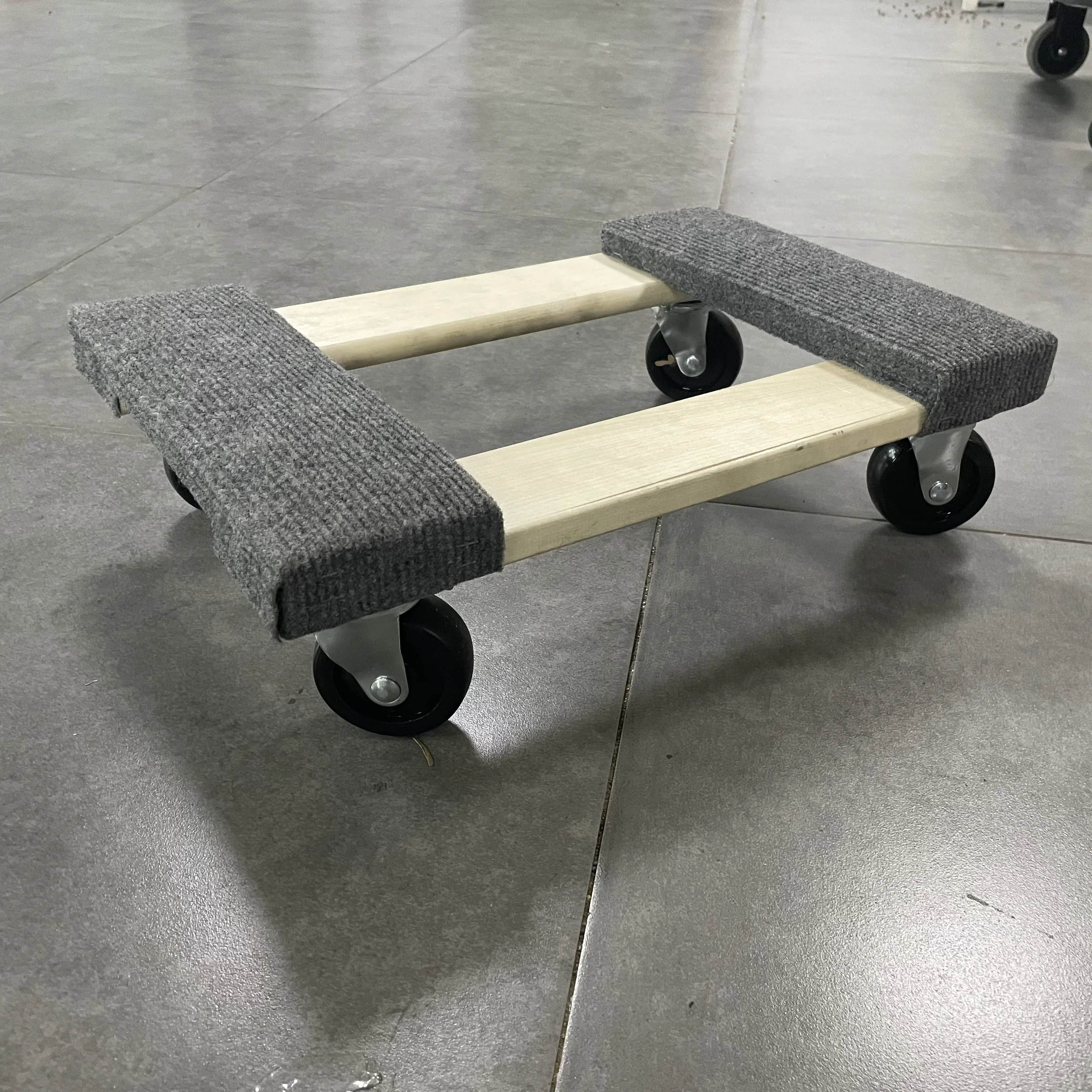 Four Wheels Platform Mover Wooden Cargo Dolly 150kg Manufacturer Capacity