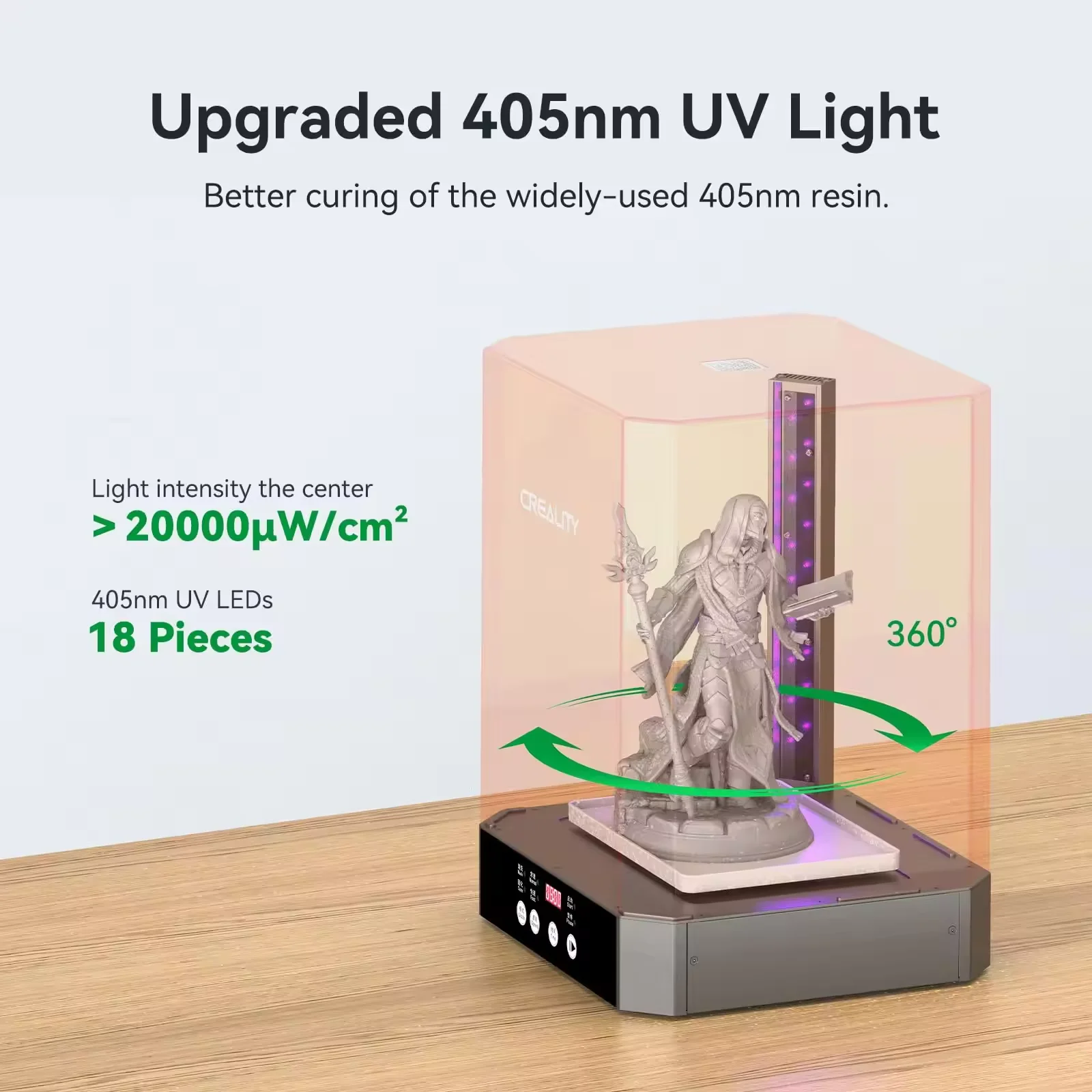 Wholesale Creality UW-03 Wash and Cure Automatic Machine 2 in 1 Upgraded Resin 3D Printer UV Curing Station