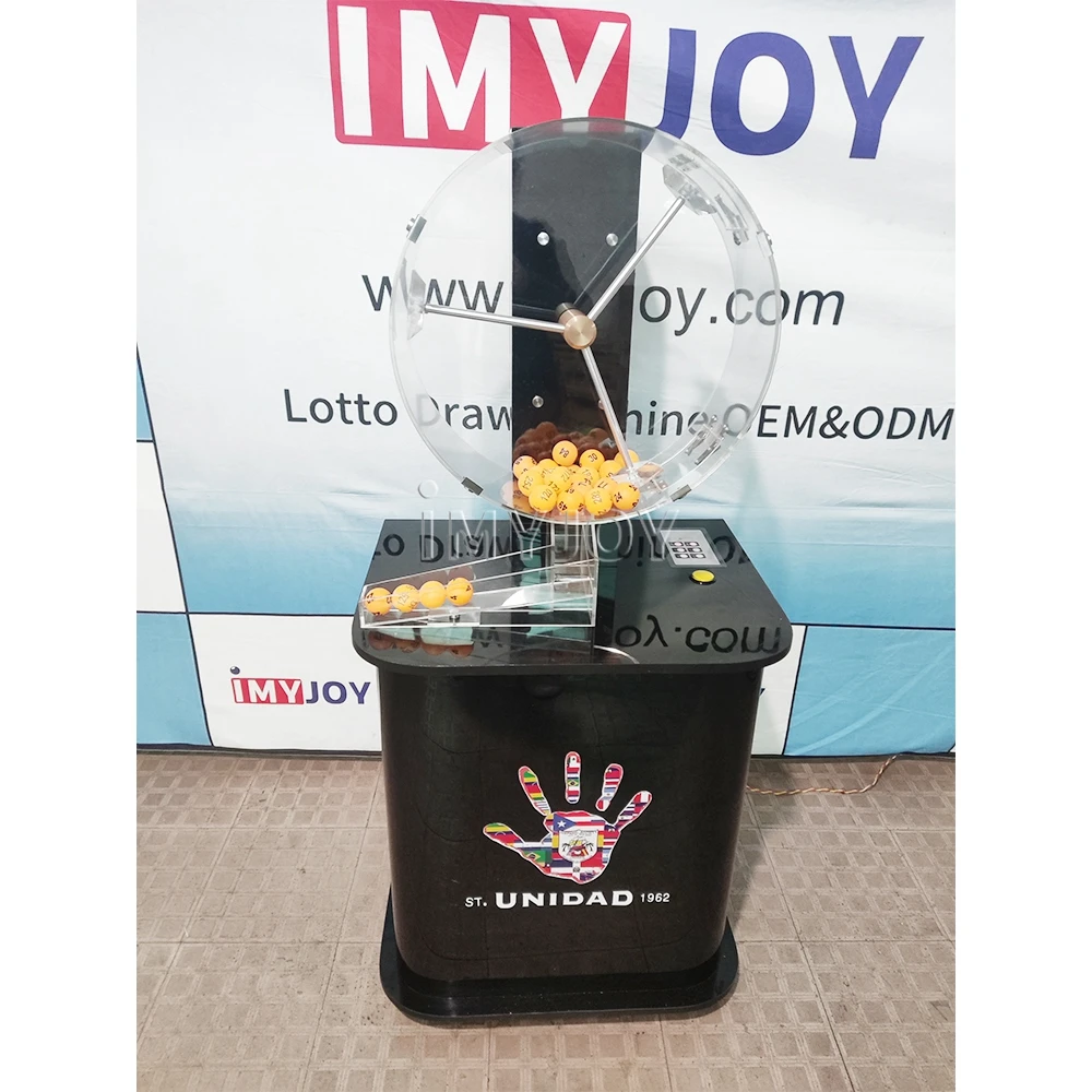 Lucky lotto ping pong ball sweepstakes online lottery accesorys drawing glcks lotterie machine 300 balls