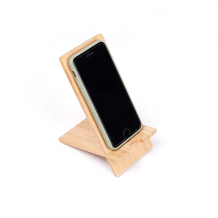 Wooden Customized Logo Desktop Tablet Holder-desktop Stand Holder 2023 Bamboo Cell Phone Stand-bamboo Natural Fashionable Legend