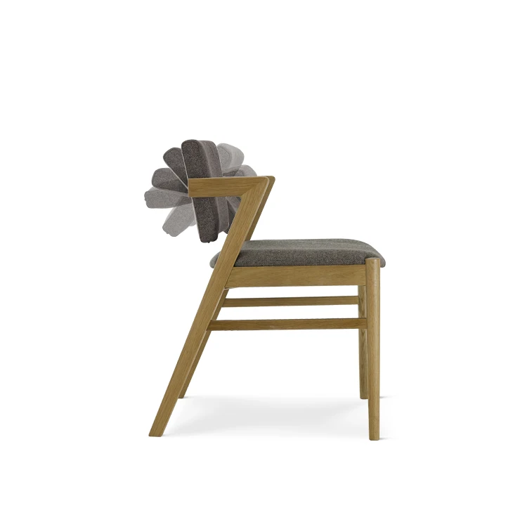 Factory Direct Wholesale Furniture Dining Vintage Rotatable Back Upholstered Chair