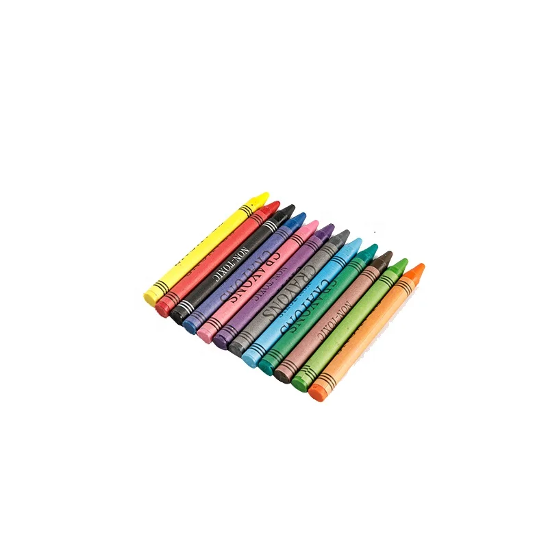 10 Colors Wax Premium Small Crayon for School Children In color box made in ningbo changxiang