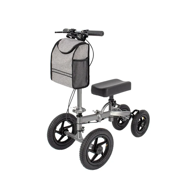 300 lbs Weight Capacity Knee Walker Steerable, Dual Breaks Knee Scooter for Adults for Foot Surgery, Easy to Assemble Walker
