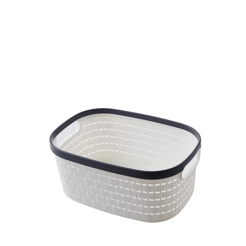 plastic storage basket plastic food carrying and makeup storage basket