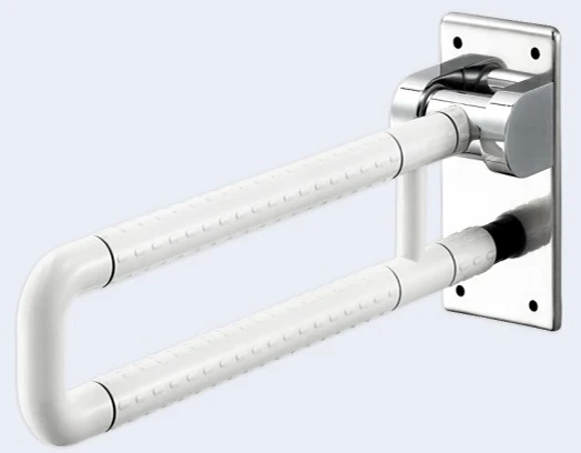 Good quality bathroom foldable grab bar toilet folding handrail for disable old people