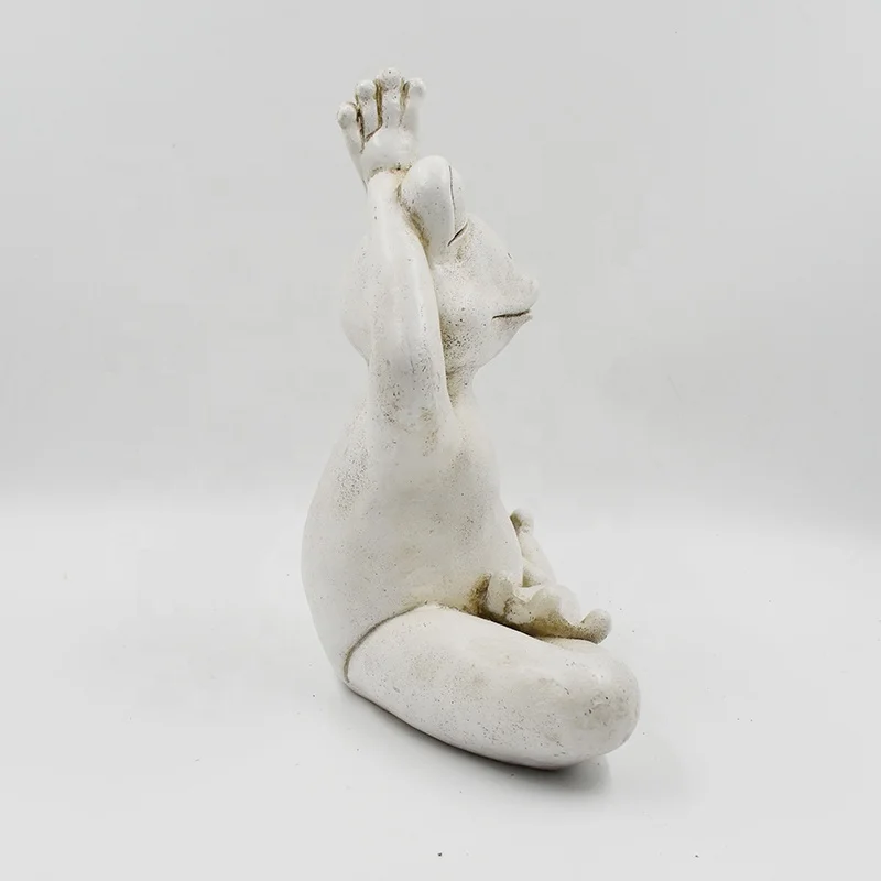 New Arrival Decoration Garden Resin Yoga Frog Statue Abstract Garden Sculpture Garden Statue Molds