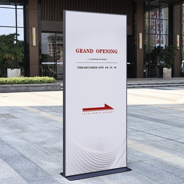 BOZE Advertising Menu Screen Pylon Sign Variable Message Billboard with Split Flap Display Board