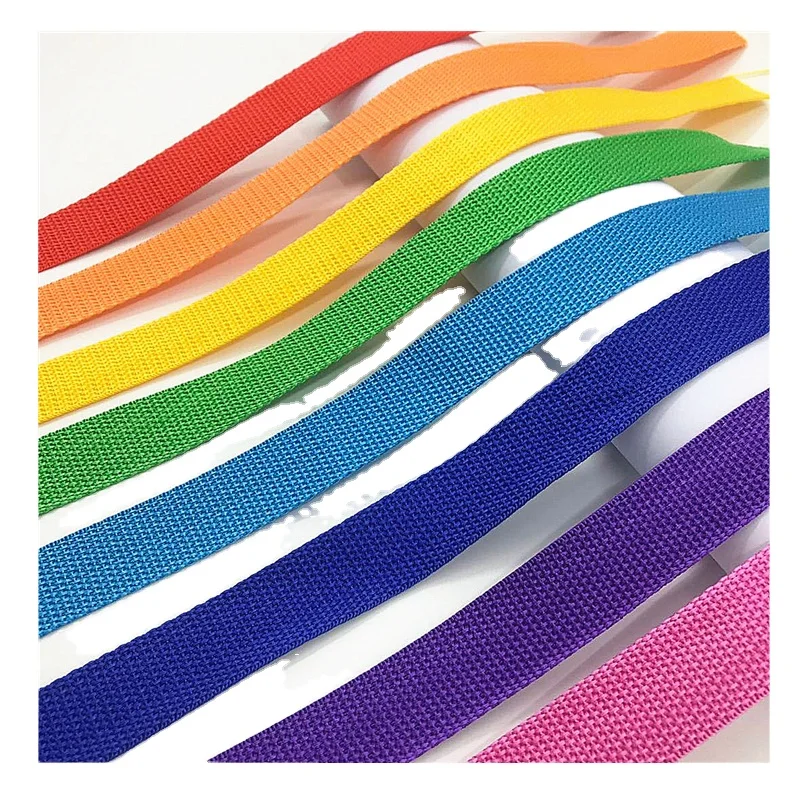 Custom Colorful Polypropylene Webbing Strapping for Backpack Webbing pp webbing Belt Woven Accept Customized