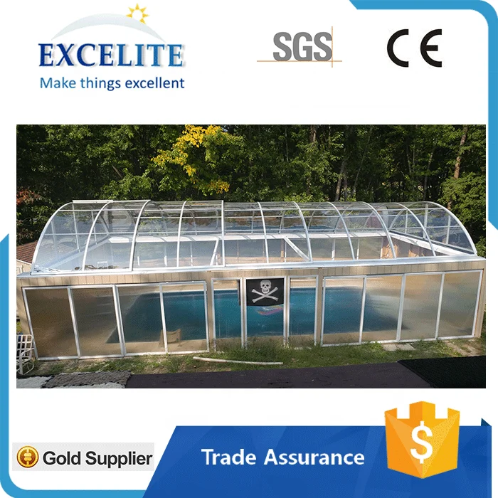 Aluminium Swimming Pool Roof Cover Telescopic
