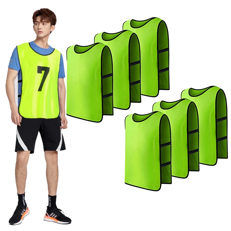 Factory wholesale Custom breathable Scrimmage Training Vests Sports Mesh Pennies Blank Soccer Bibs football vest