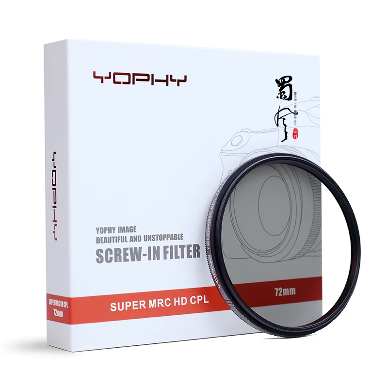 YOPHY FACE-CHANGING SERIES Camera MRC HD CPL filter 77mm Circular Polarizing Filter Factory OEM
