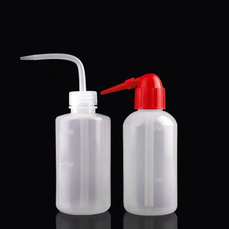 Hot sale 250ML LDPE Plastic Laboratory Tattoo Wash Squeeze Measuring Bottle