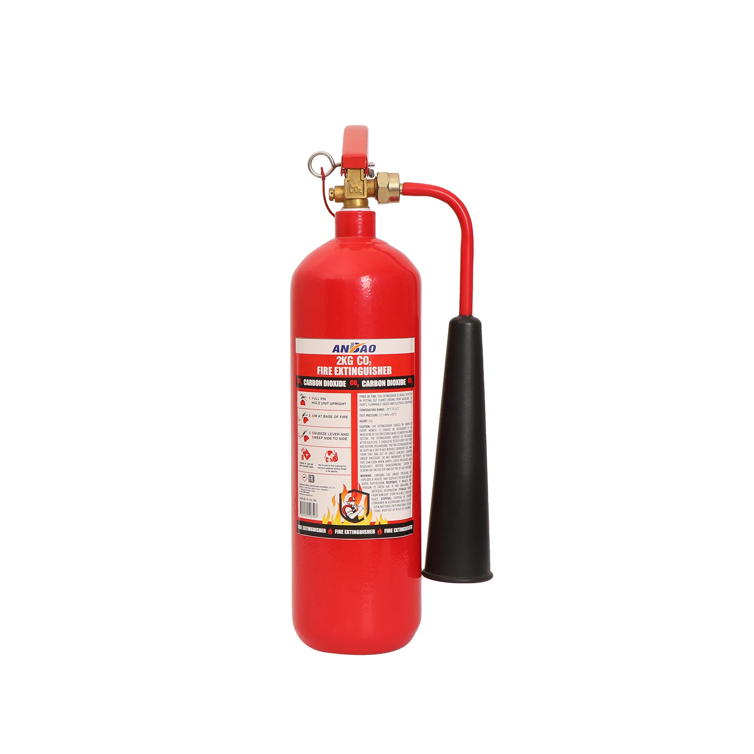 High quality hot sale 2kg CO2 Fire Extinguisher