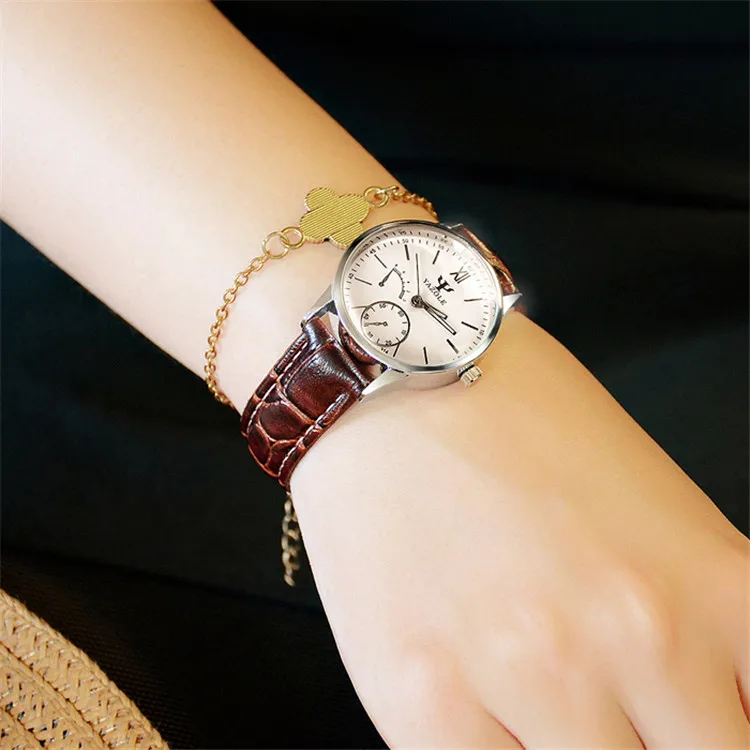 Yazole 314  Fashion Leisure Exquisite Quartz Watches Classic Easy Matching with Beautiful Decorated Small Dial Women Wristwatch