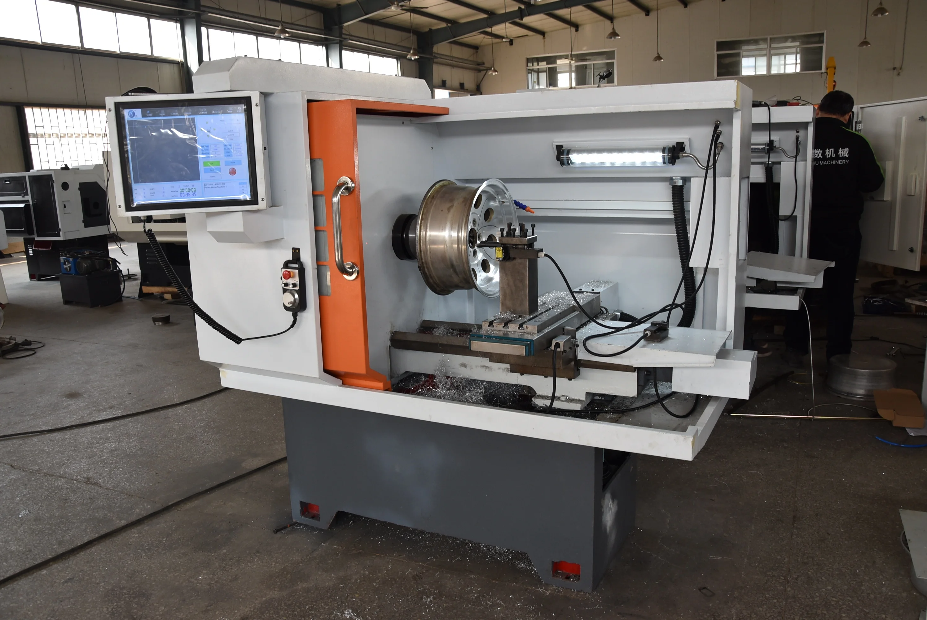 Hot Selling CNC Alloy Wheel Lathe CK6160Q Rim Surface Refurbishment