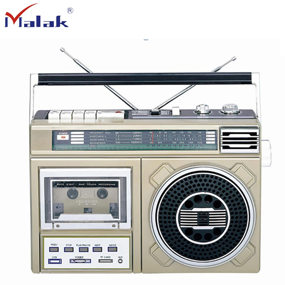 RX-301 Best Selling Portable radio cassette recorder vintage style Cassette Boombox radio with usb