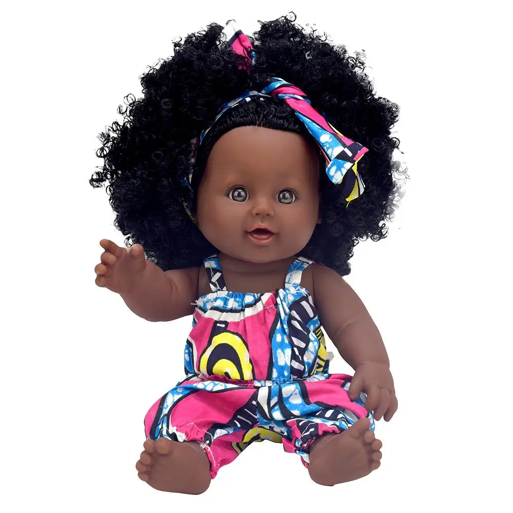 2024 лучшие продажи китайский производитель заводская цена реалистичные Черные Детские куклы 12 дюймов для детей