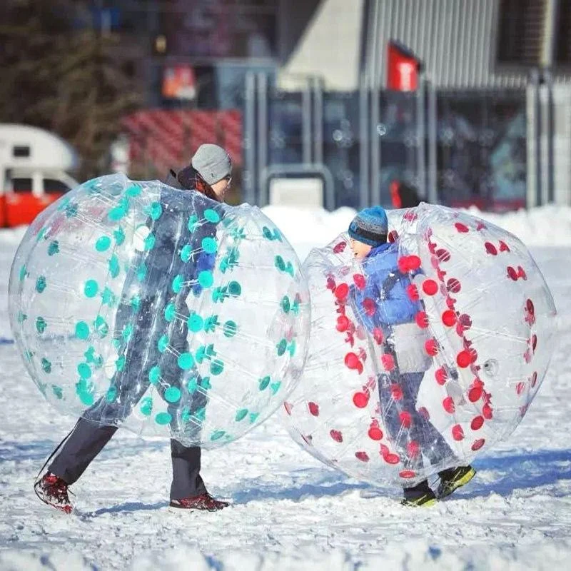 NewBlessing TPU 1.5m Human Size Customize Bubble Ball Body Zorb Bubble Football Inflatable Bumper Ball