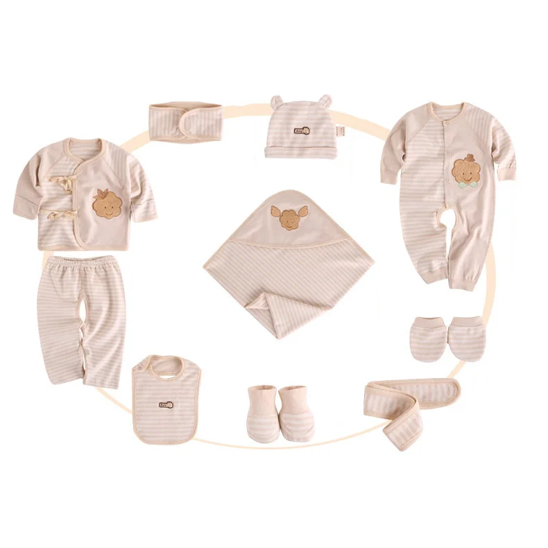 211110XL11 toddler infant jumpsuits bibs hats towel socks pillow clothing sets boys girls romper gift box newborn baby clothes