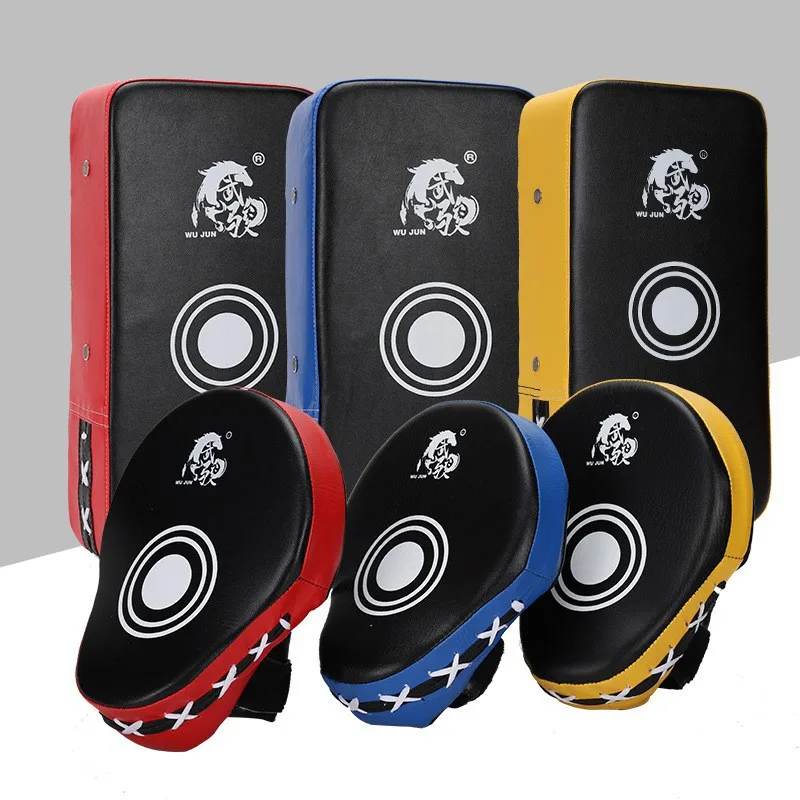 PU Leather 6 Pieces Sparring Gear Set Martial Arts Sanda Wushu Equipment Gear Set Boxing Protective Gear Set