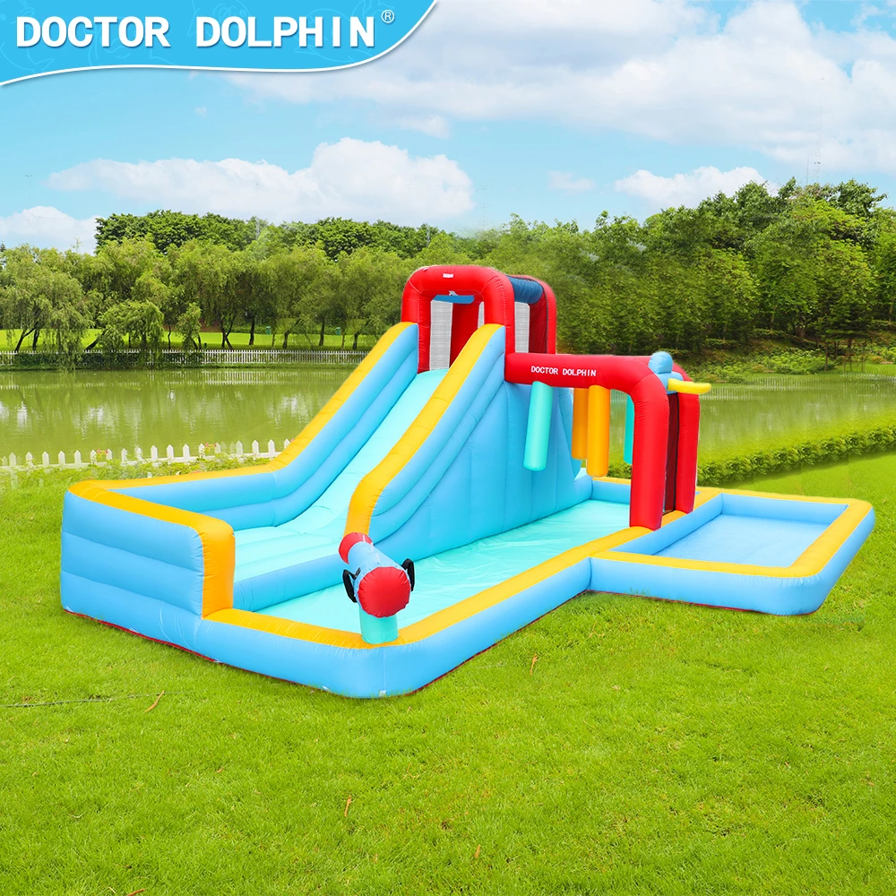 Doctor Dolphin Commercial Outdoor Kid Boxing Bag Inflatable Jumping Castle Bounce House Bouncy Slide