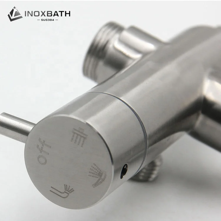 Euro style shower mixer bathroom rail kit SUS 304 cold water mixer shower set