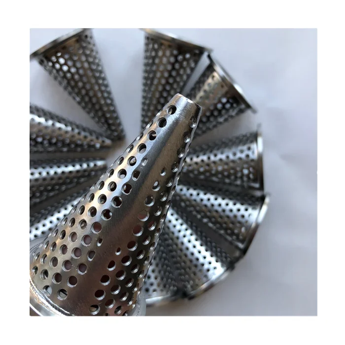 Конический сетчатый фильтр из нержавеющей стали/цилиндрический Перфорированный Круглый фильтр/коническая