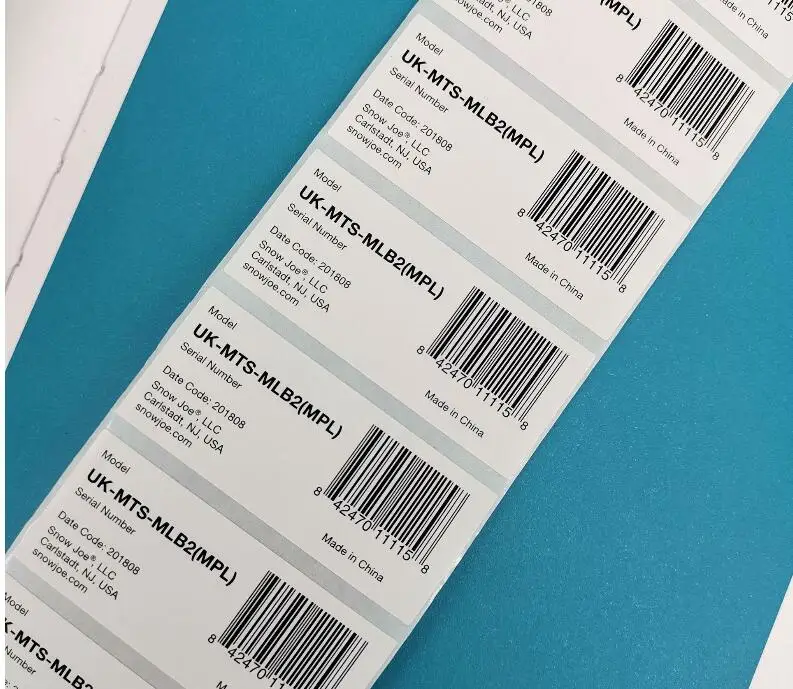 Custom Logo Security Seal Serial Barcode serial number sticker